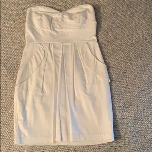 Strapless White Mini Dress